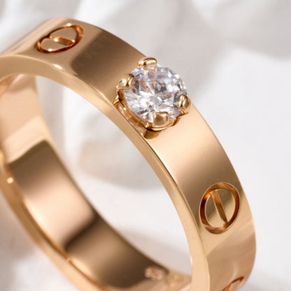 [Gaonasi Jewelry]LOVE RING 3.6MM 1 BIG DIAMOND