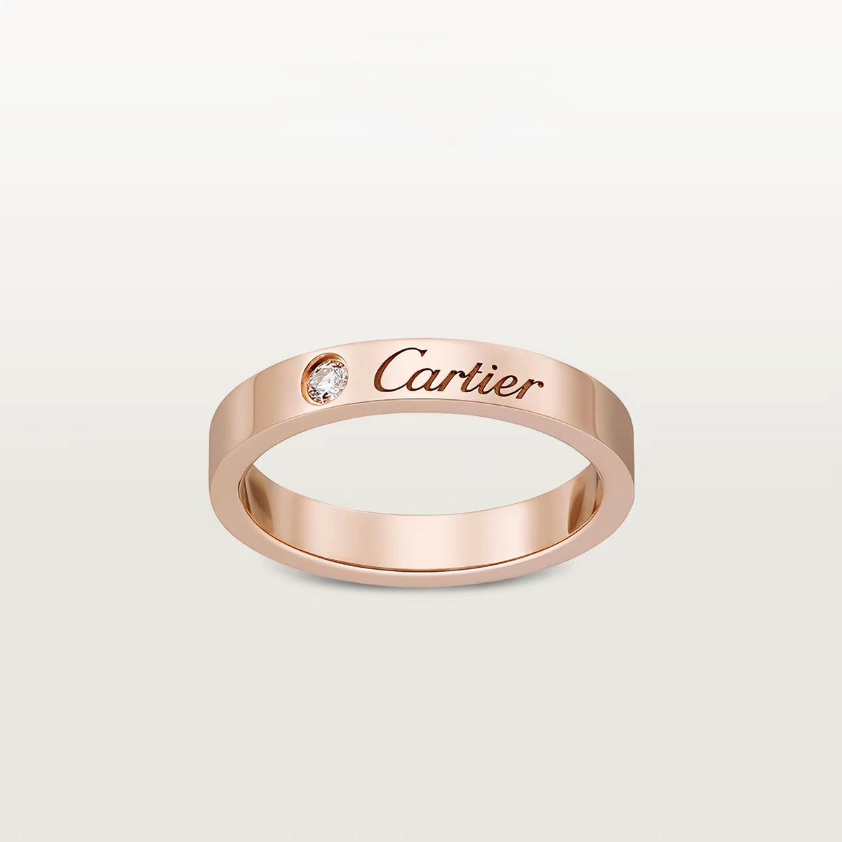 [Gaonasi Jewelry]LOVE RING 4MM 1 DIAMOND