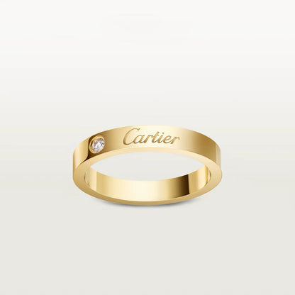 [Gaonasi Jewelry]LOVE RING 4MM 1 DIAMOND