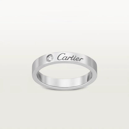 [Gaonasi Jewelry]LOVE RING 4MM 1 DIAMOND
