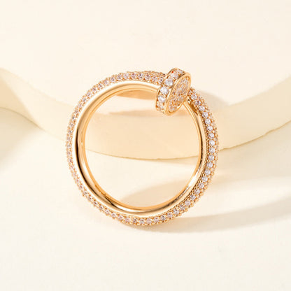 [Gaonasi Jewelry]JUSTE RING 2.6MM FULL DIAMOND