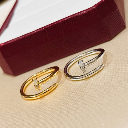 [Gaonasi Jewelry]JUSTE 1.8MM HALF DIAMOND RING