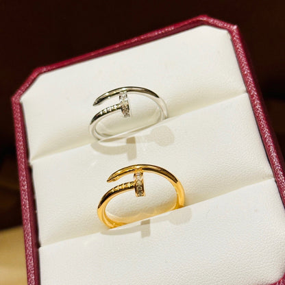 [Gaonasi Jewelry]JUSTE 1.8MM HALF DIAMOND RING