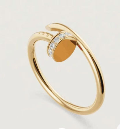 [Gaonasi Jewelry]JUSTE 1.8MM HALF DIAMOND RING