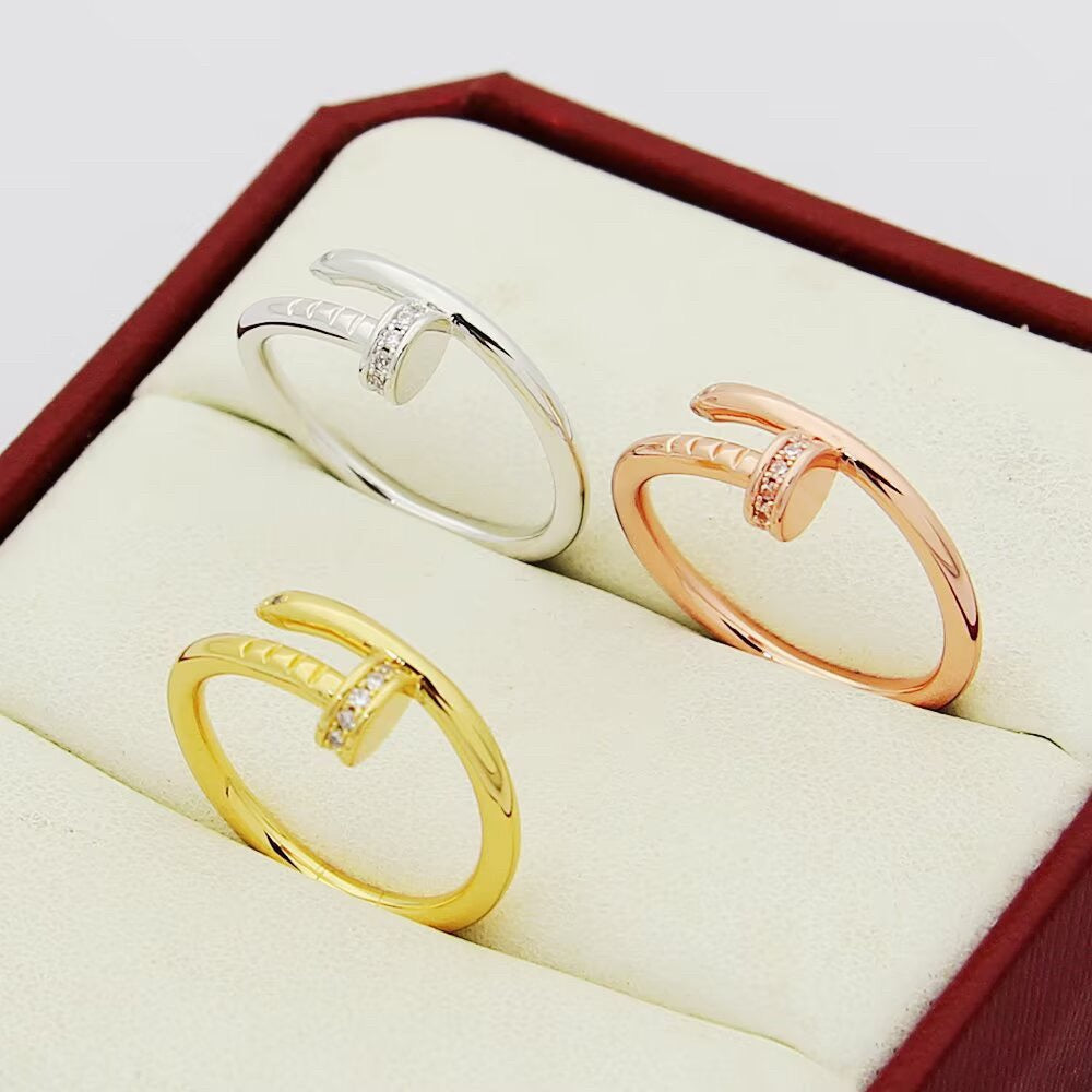 [Gaonasi Jewelry]JUSTE 1.8MM HALF DIAMOND RING