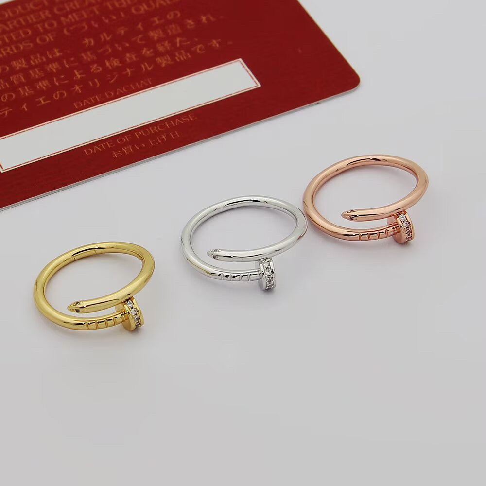 [Gaonasi Jewelry]JUSTE 1.8MM HALF DIAMOND RING