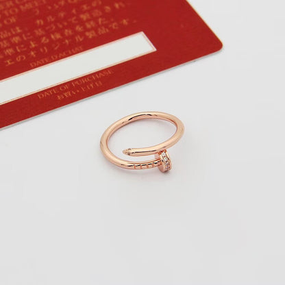 [Gaonasi Jewelry]JUSTE 1.8MM HALF DIAMOND RING