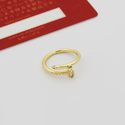[Gaonasi Jewelry]JUSTE 1.8MM HALF DIAMOND RING