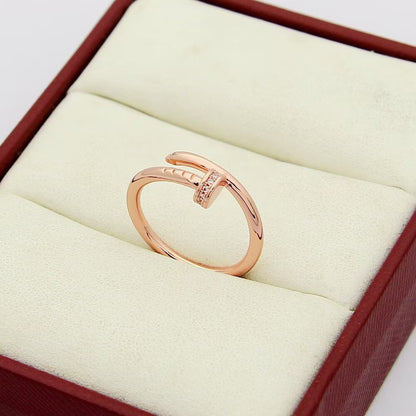 [Gaonasi Jewelry]JUSTE 1.8MM HALF DIAMOND RING