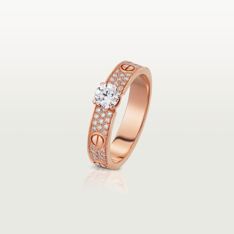[Gaonasi Jewelry]LOVE RING 3.6MM 1 BIG DIAMOND FULL DIAMOND