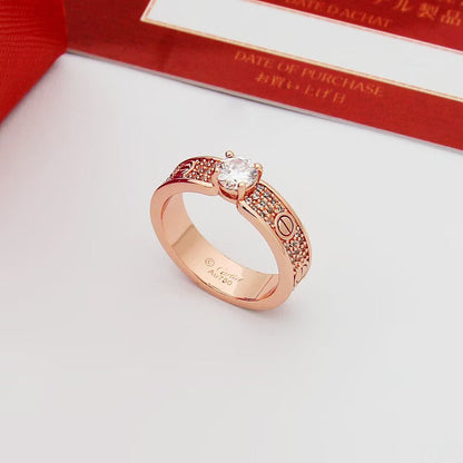 [Gaonasi Jewelry]LOVE RING 3.6MM 1 BIG DIAMOND FULL DIAMOND