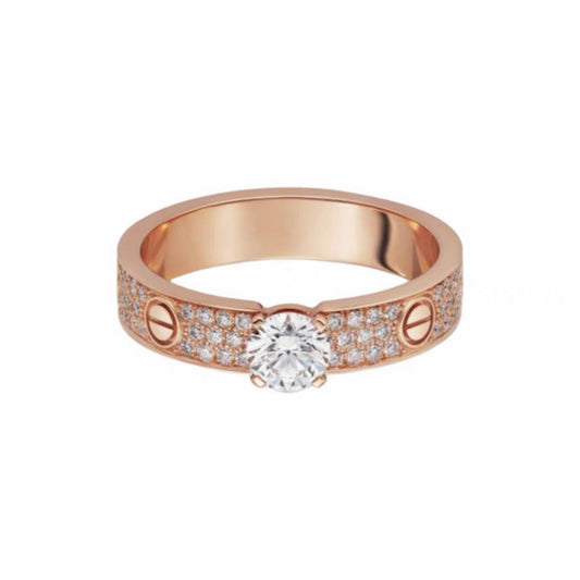 [Gaonasi Jewelry]LOVE RING 3.6MM 1 BIG DIAMOND FULL DIAMOND