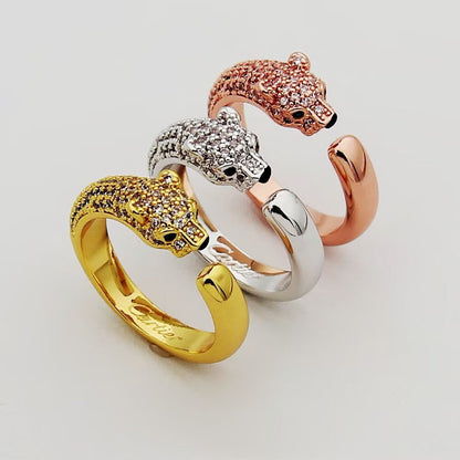 [Gaonasi Jewelry]PANTHERE HALF DIAMOND SMALL RING