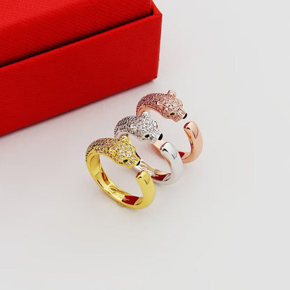 [Gaonasi Jewelry]PANTHERE HALF DIAMOND SMALL RING