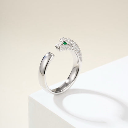 [Gaonasi Jewelry]PANTHERE HALF DIAMOND SMALL RING