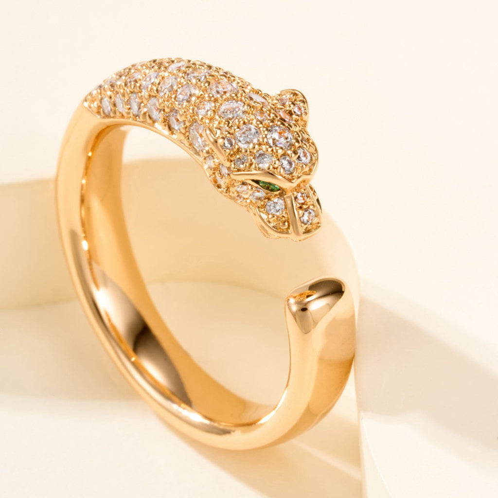 [Gaonasi Jewelry]PANTHERE HALF DIAMOND SMALL RING