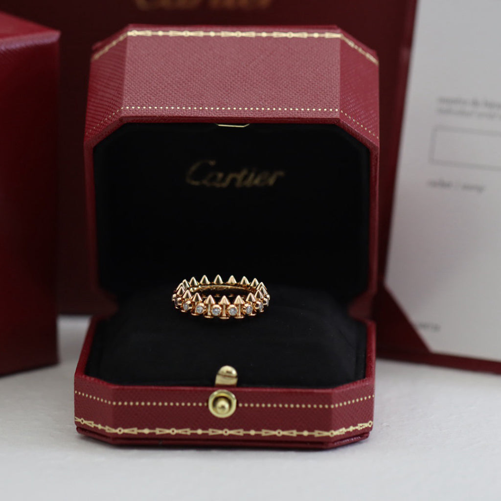 [Gaonasi Jewelry]CLASH 6.8MM DIAMOND MEDIUM RING