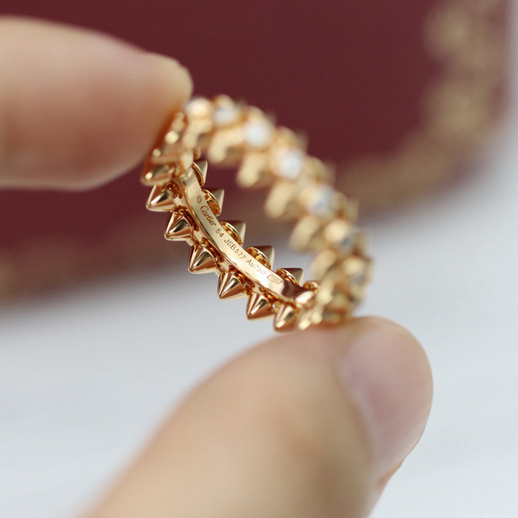 [Gaonasi Jewelry]CLASH 6.8MM DIAMOND MEDIUM RING