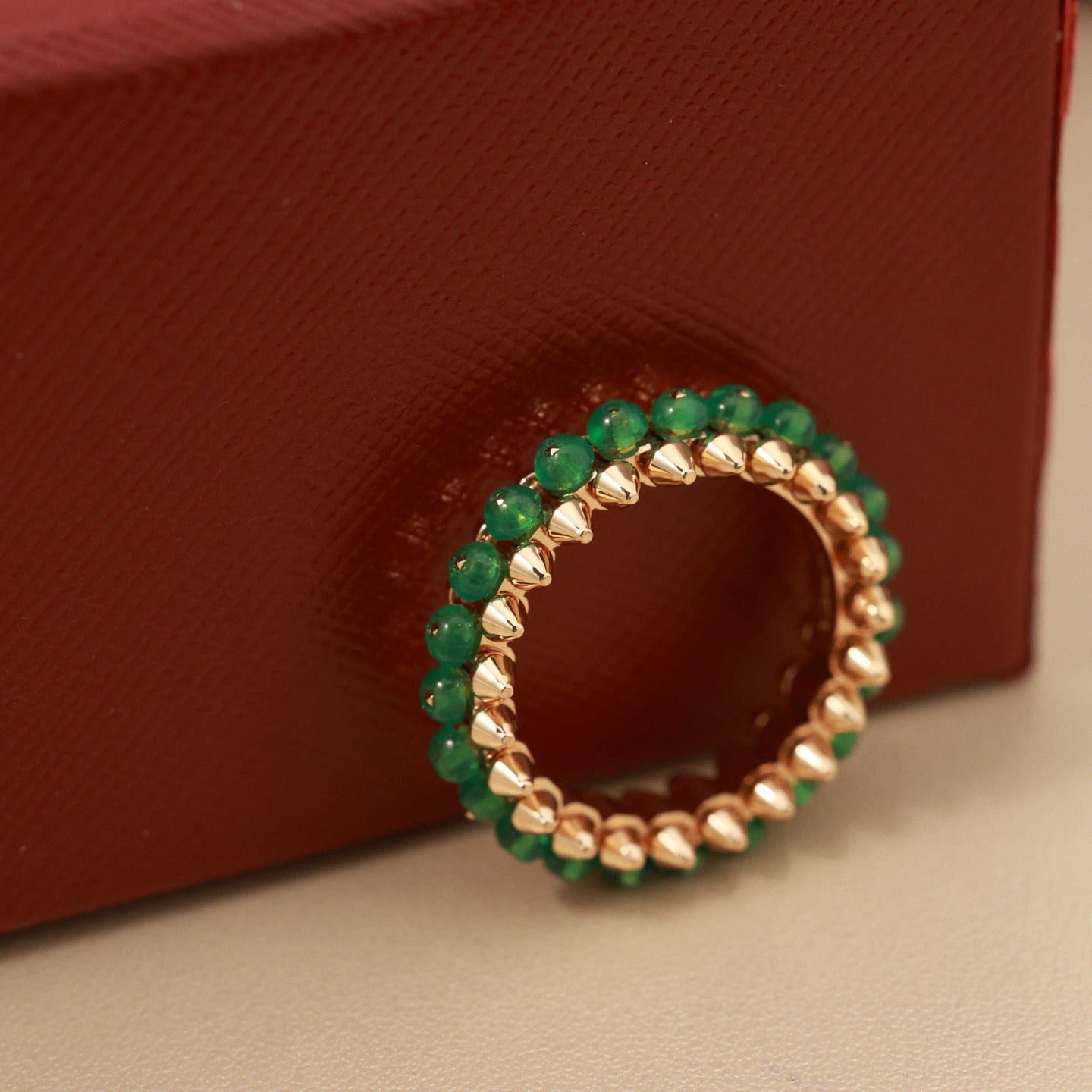 [Gaonasi Jewelry]CLASH 7.9MM AGATE CHALCEDONY RING