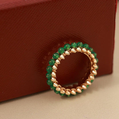 [Gaonasi Jewelry]CLASH 7.9MM AGATE CHALCEDONY RING