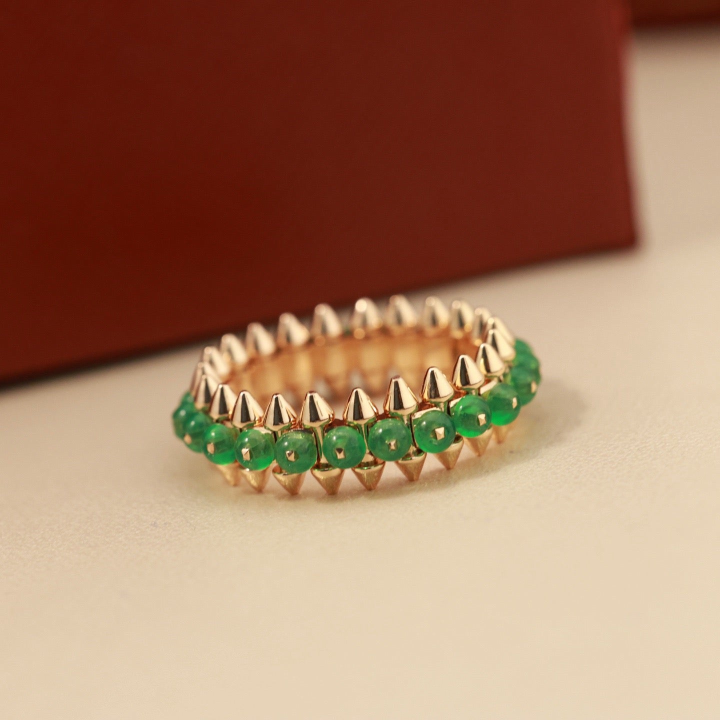 [Gaonasi Jewelry]CLASH 7.9MM AGATE CHALCEDONY RING