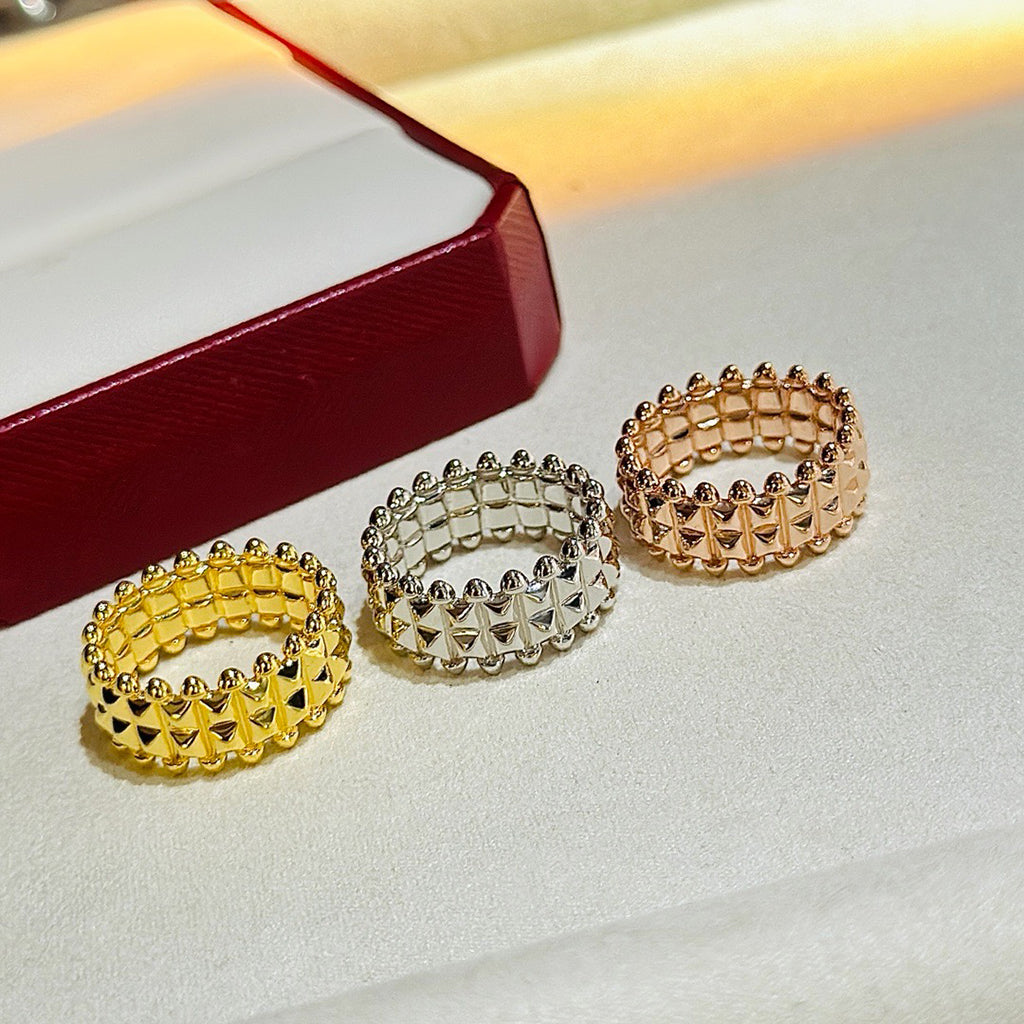 [Gaonasi Jewelry]CLASH 9.2MM DOUBLE ROW RING