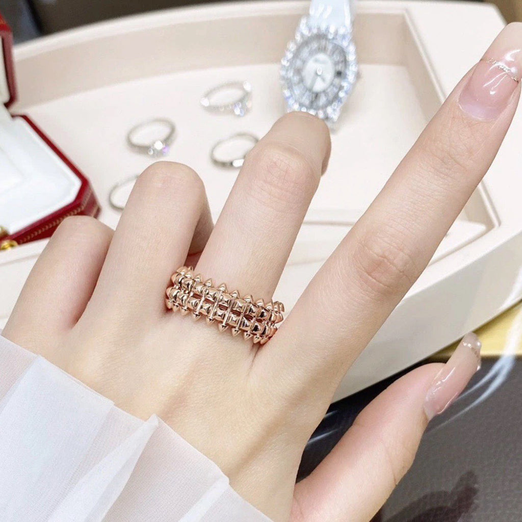 [Gaonasi Jewelry]CLASH 9.2MM DOUBLE ROW RING