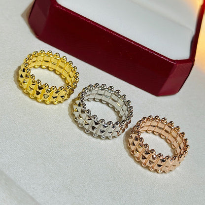 [Gaonasi Jewelry]CLASH 9.2MM DOUBLE ROW RING
