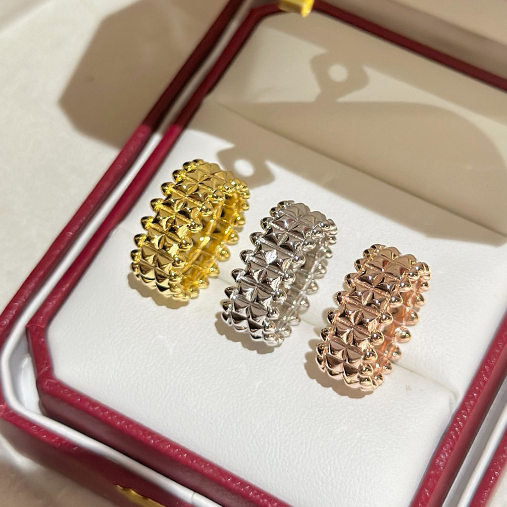 [Gaonasi Jewelry]CLASH 9.2MM DOUBLE ROW RING