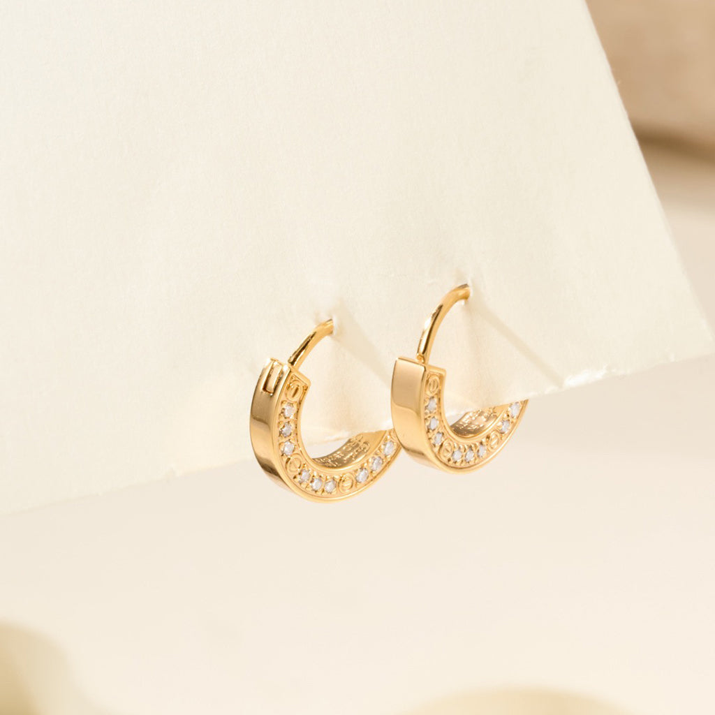[Gaonasi Jewelry]LOVE DIAMOND EARRINGS