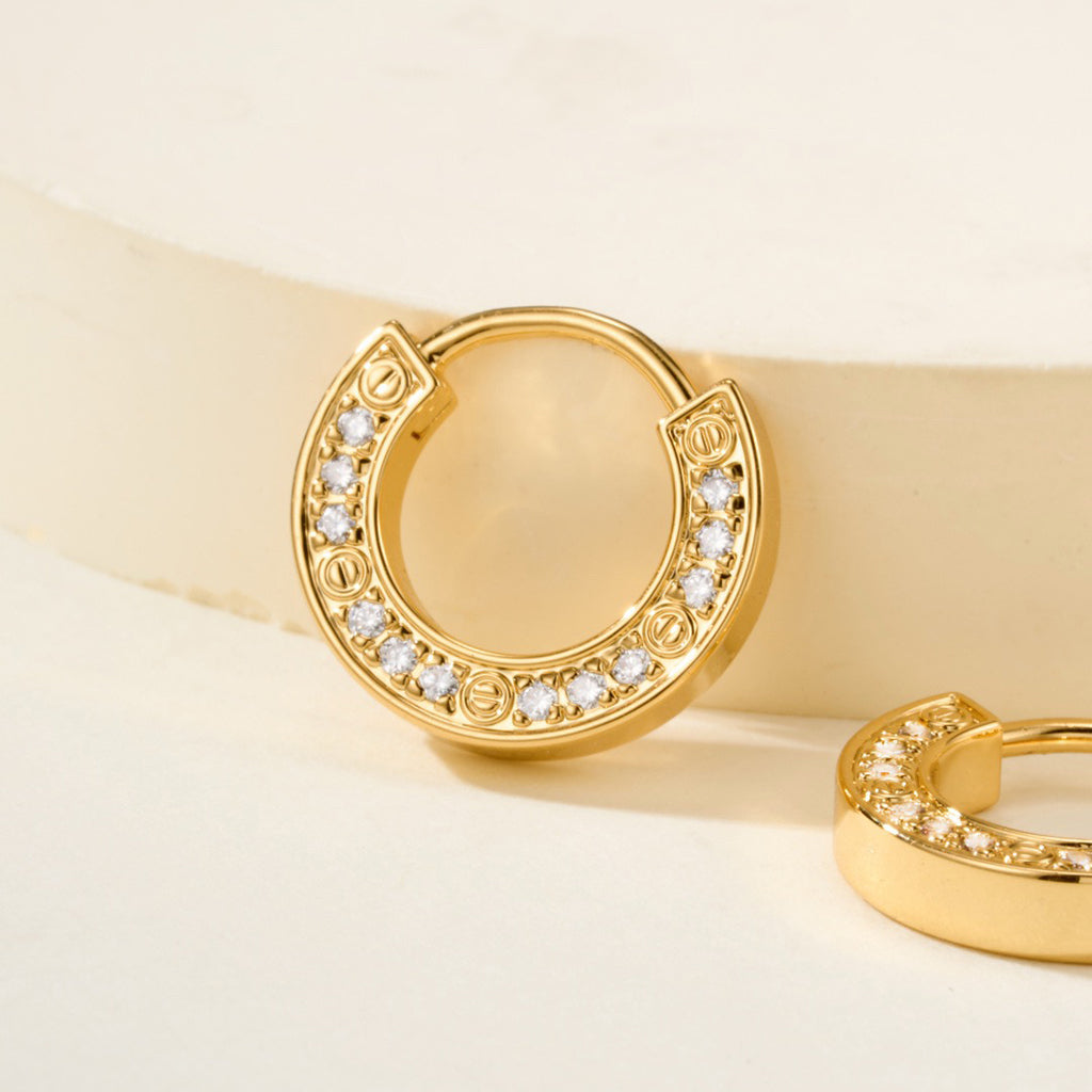 [Gaonasi Jewelry]LOVE DIAMOND EARRINGS