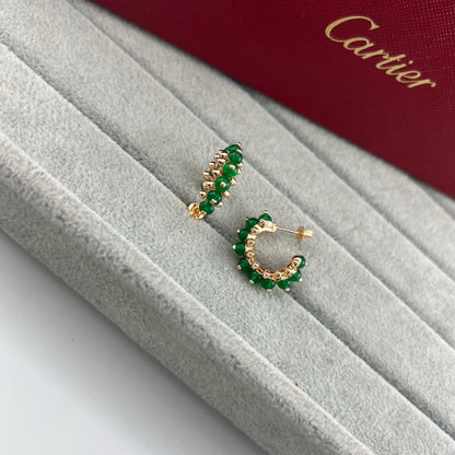 [Gaonasi Jewelry]CLASH 7.9MM AGATE CHALCEDONY EARRINGS