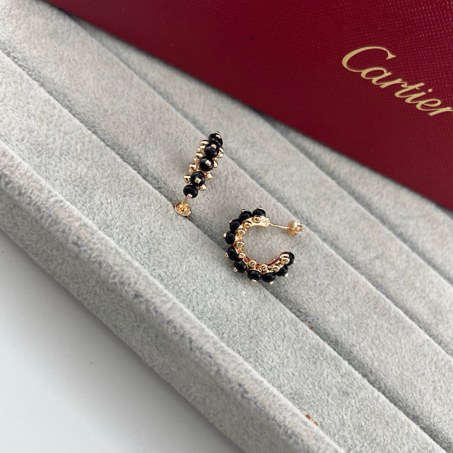 [Gaonasi Jewelry]CLASH 7.9MM AGATE CHALCEDONY EARRINGS