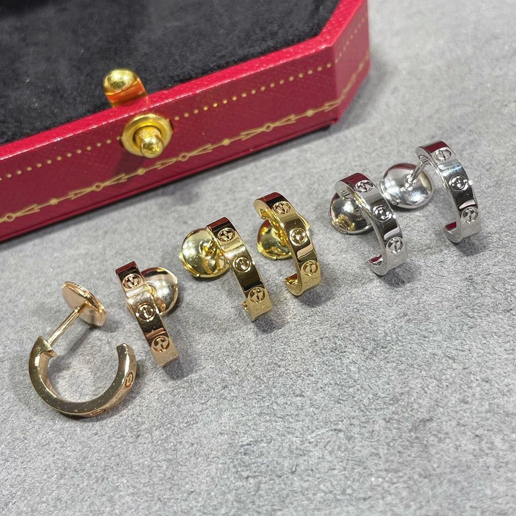 [Gaonasi Jewelry]LOVE EARRINGS 2.65 MM NO DIAMOND SMALL
