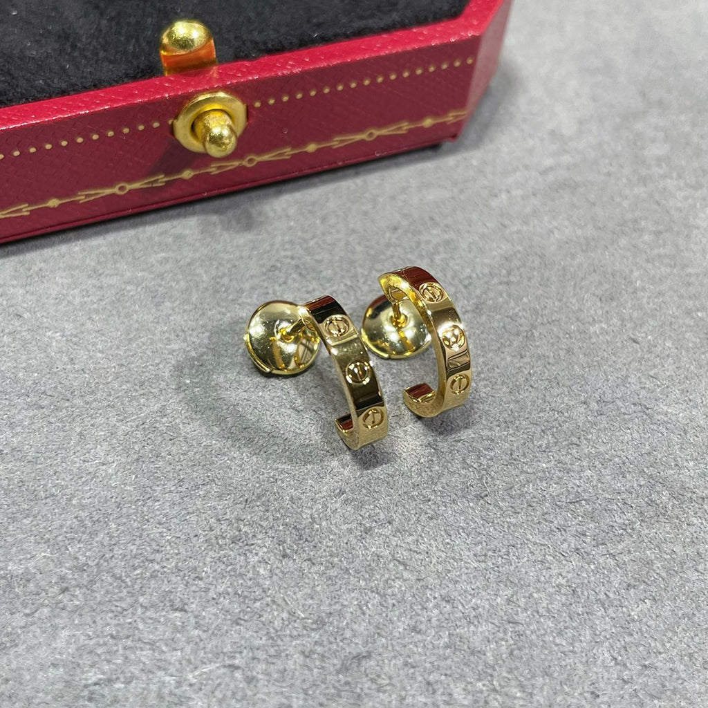 [Gaonasi Jewelry]LOVE EARRINGS 2.65 MM NO DIAMOND SMALL