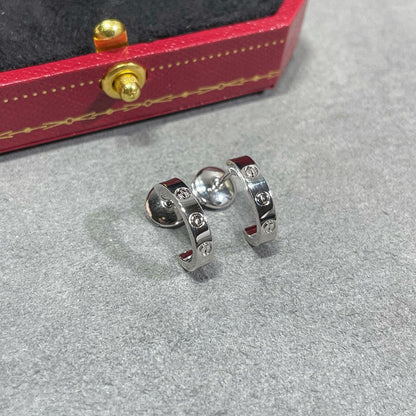 [Gaonasi Jewelry]LOVE EARRINGS 2.65 MM NO DIAMOND SMALL