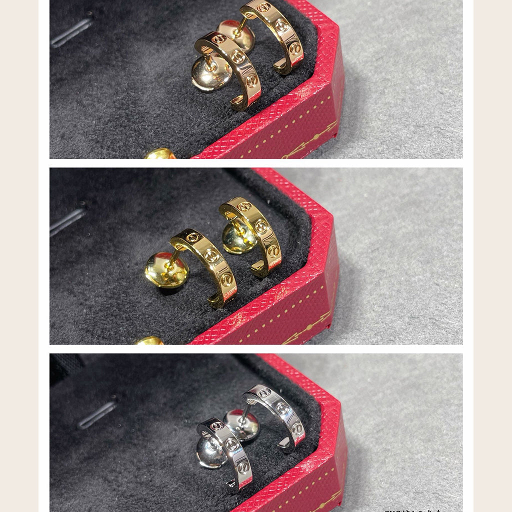 [Gaonasi Jewelry]LOVE EARRINGS 2.65 MM NO DIAMOND SMALL