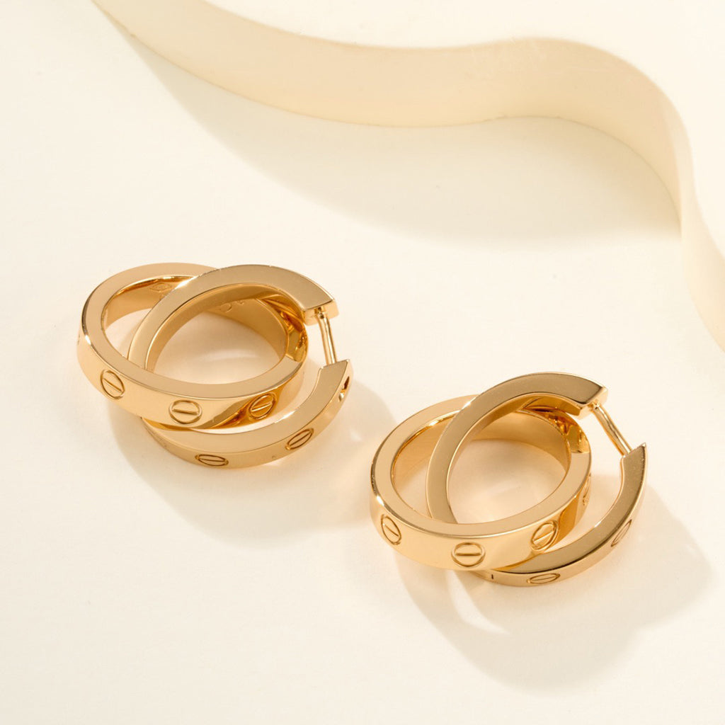 [Gaonasi Jewelry]LOVE 3.3MM DANGLE EARRINGS