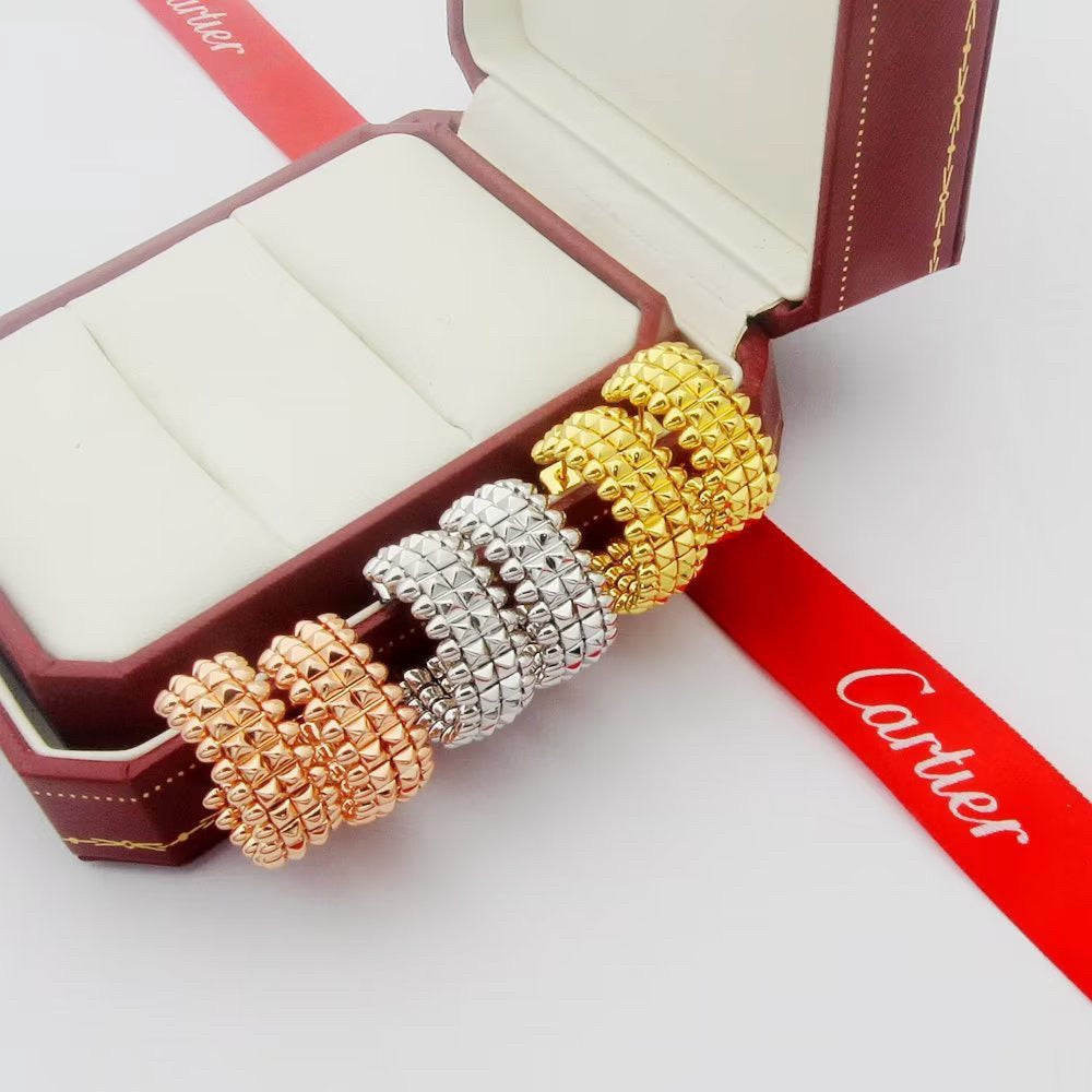 [Gaonasi Jewelry]CLASH 9.2MM DOUBLE ROW EARRINGS