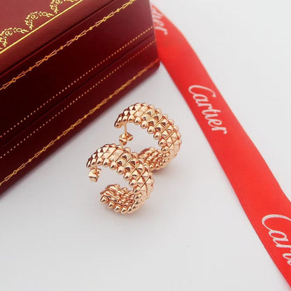 [Gaonasi Jewelry]CLASH 9.2MM DOUBLE ROW EARRINGS