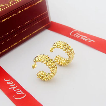 [Gaonasi Jewelry]CLASH 9.2MM DOUBLE ROW EARRINGS