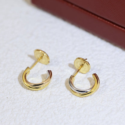 [Gaonasi Jewelry]TRINITY ON DIAMOND MINI EARRINGS