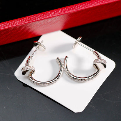 [Gaonasi Jewelry]JUSTE FULL DIAMOND SMALL EARRINGS