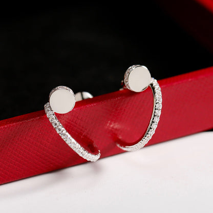 [Gaonasi Jewelry]JUSTE FULL DIAMOND SMALL EARRINGS