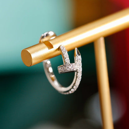 [Gaonasi Jewelry]JUSTE FULL DIAMOND SMALL EARRINGS