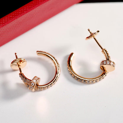 [Gaonasi Jewelry]JUSTE FULL DIAMOND SMALL EARRINGS