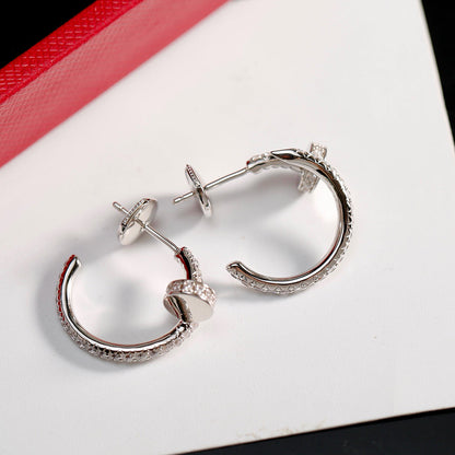 [Gaonasi Jewelry]JUSTE FULL DIAMOND SMALL EARRINGS