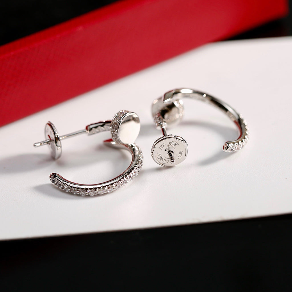[Gaonasi Jewelry]JUSTE FULL DIAMOND SMALL EARRINGS