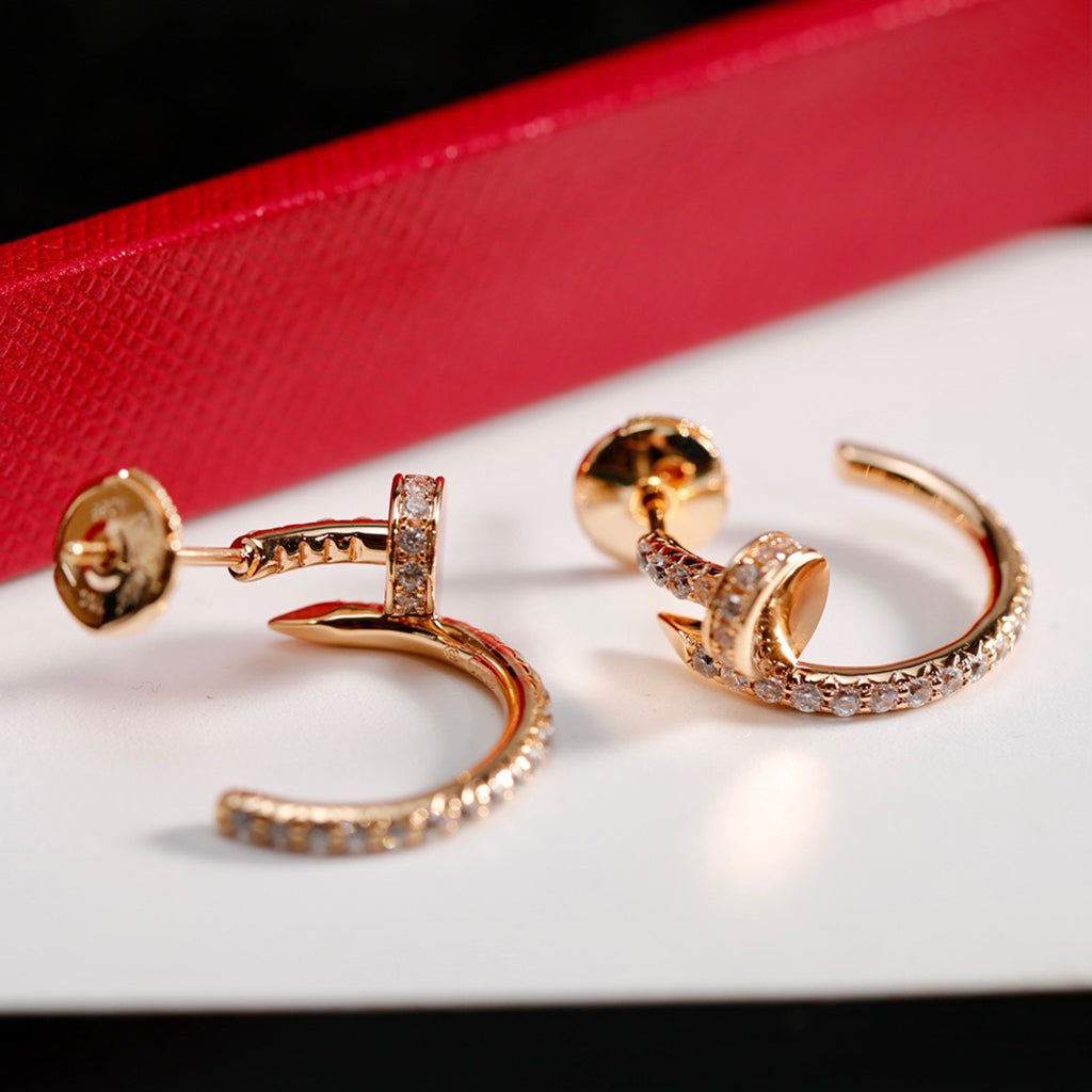 [Gaonasi Jewelry]JUSTE FULL DIAMOND SMALL EARRINGS