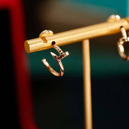 [Gaonasi Jewelry]JUSTE NO DIAMOND SMALL EARRINGS